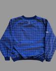 90's Blue Plaid PING Windbreaker - Large